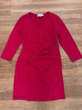 Philosophy Republic Clothing Women's Red Knee Length Sheath Dress - Size L
 b26